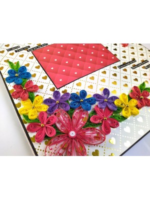 Handmade Love Valentines Mini Scrapbook Card Handmade Love Valentines Mini Scrapbook Card