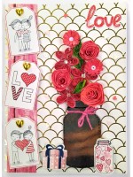 Handmade Valentine Love Card - VAL21A