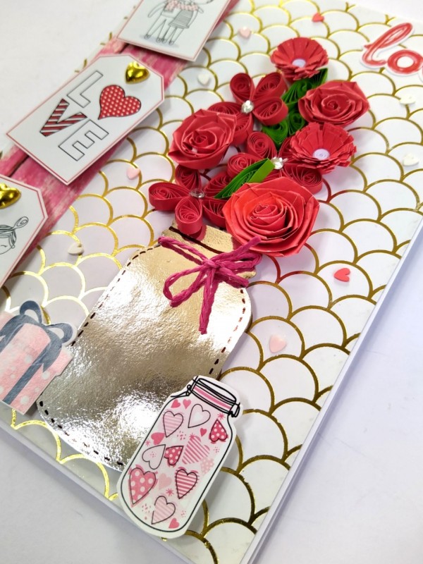 Handmade Valentine Love Card - VAL21A image
