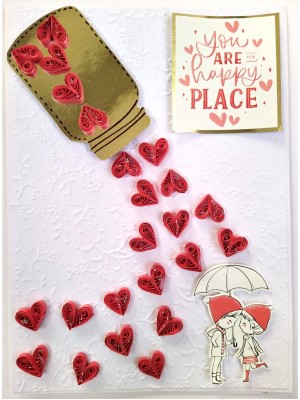Handmade Valentine Love Card - VAL21B Handmade Valentine Love Card - VAL21B