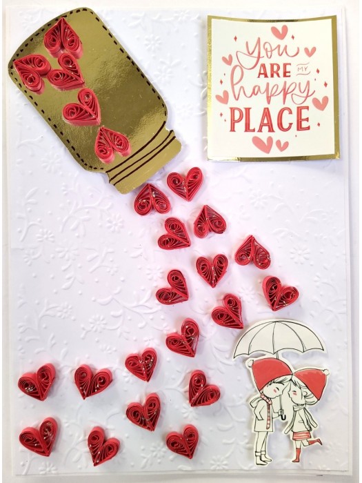 Handmade Valentine Love Card - VAL21B image