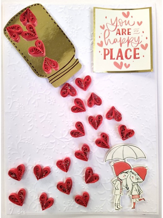 Handmade Valentine Love Card - VAL21B