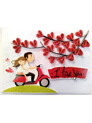 Handmade Valentine Love Card - VAL21D Handmade Valentine Love Card - VAL21D