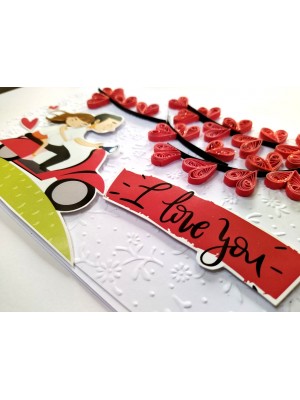 Handmade Valentine Love Card - VAL21D Handmade Valentine Love Card - VAL21D