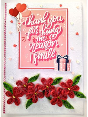 Handmade Valentine Love Card - VAL21E Handmade Valentine Love Card - VAL21E