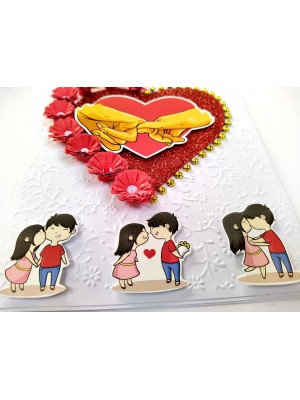 Handmade Valentine Love Card - VAL21F Handmade Valentine Love Card - VAL21F