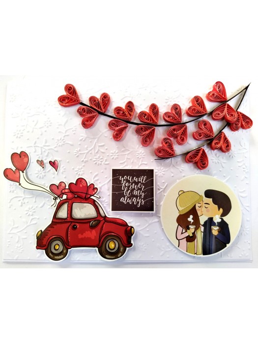 Handmade Valentine Love Card - VAL21G