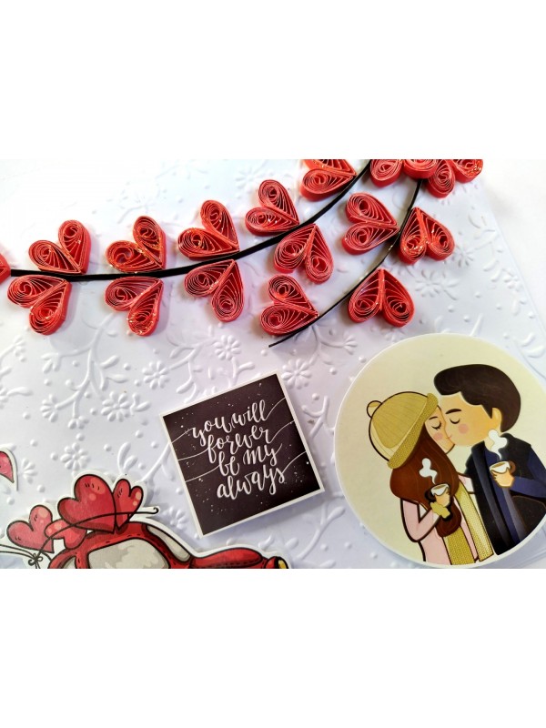 Handmade Valentine Love Card - VAL21G image