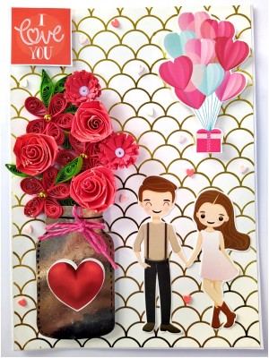Handmade Valentine Love Card - VAL21H Handmade Valentine Love Card - VAL21H
