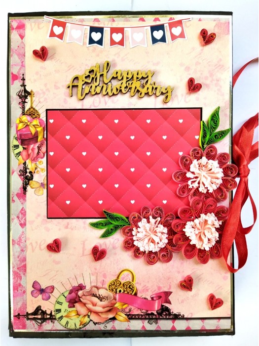 A4 size Happy Anniversary Scrapbook image