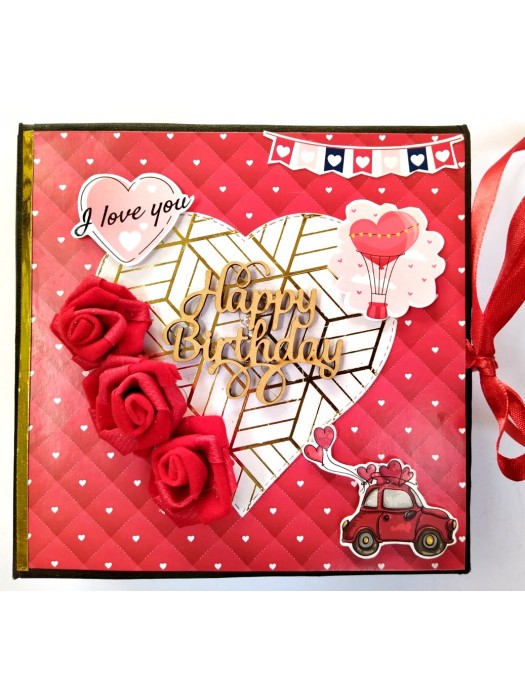 Love & Birthday Handmade Scrapbook 