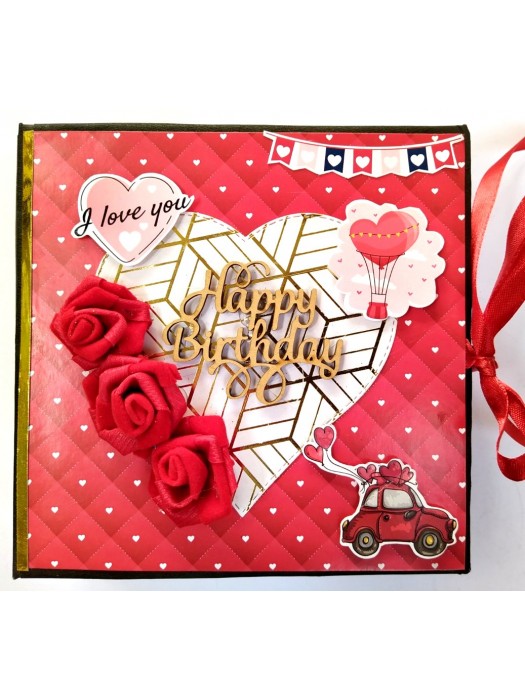 Love & Birthday Handmade Scrapbook image