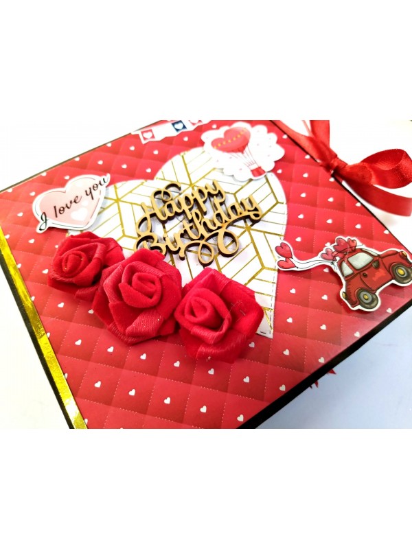Love & Birthday Handmade Scrapbook image