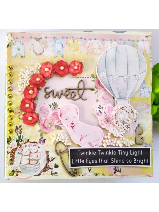 Sparkling Unisex Baby Scrapbook