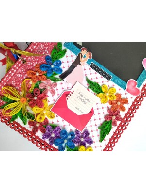 Too Much Love Handmade Quilled Scrapbook