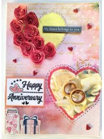 Quilled Roses Anniversary Card