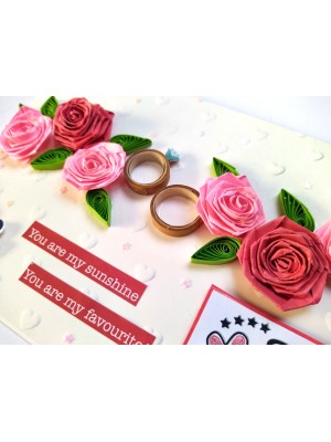 Anniversary Quilled Greeting card Anniversary Quilled Greeting card