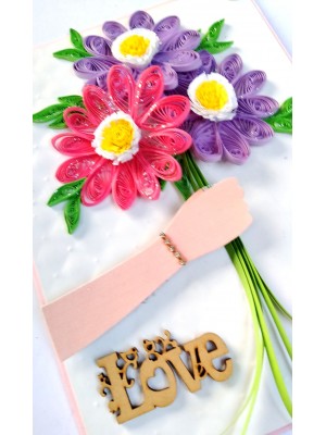 A bunch of flowers for you card A bunch of flowers for you card