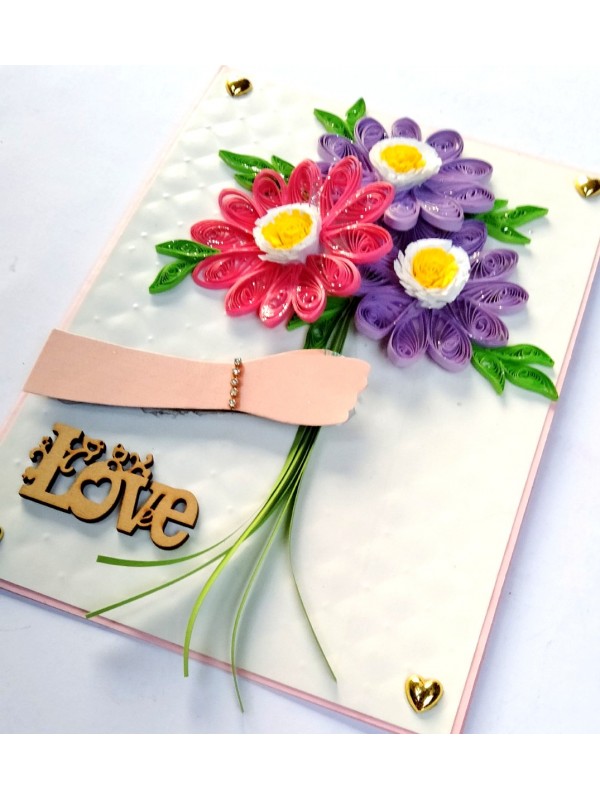 A bunch of flowers for you card