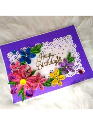 Happy Birthday Purple card Happy Birthday Purple card