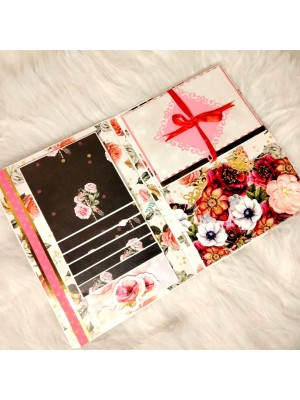 Quilled flowers Mini scrapbook greeting card Quilled flowers Mini scrapbook greeting card