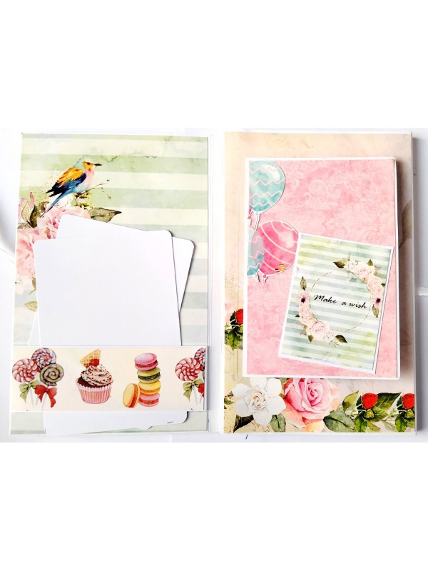 Sparkling Multicolored Birthday Mini Scrapbook | Gifts, Mini Scrapbooks