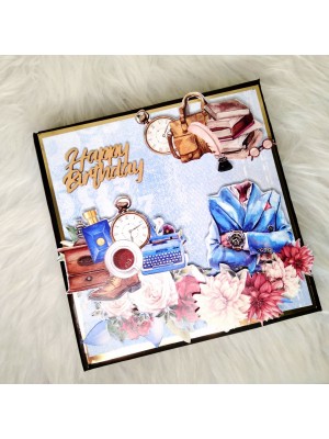Male Theme Handmade Scrapbook Male Theme Handmade Scrapbook