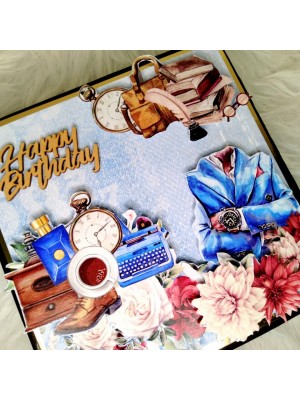 Male Theme Handmade Scrapbook Male Theme Handmade Scrapbook