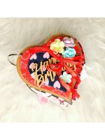 Heart shaped mini scrapbook