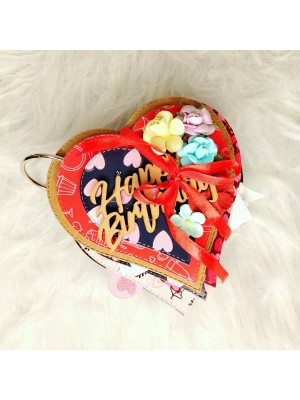 Heart shaped mini scrapbook Heart shaped mini scrapbook