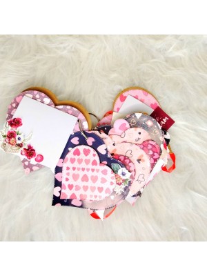 Heart shaped mini scrapbook Heart shaped mini scrapbook