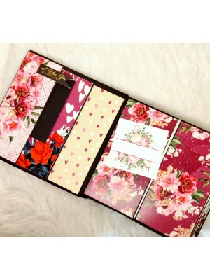 Love themed scrapbook with shaker cover Love themed scrapbook with shaker cover