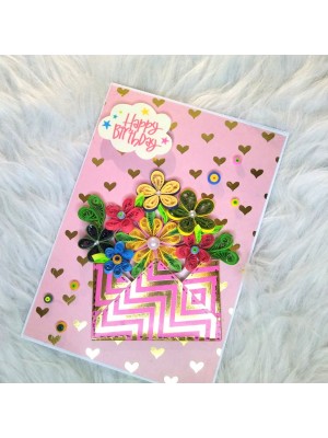 Quilled Flowers In Envelope Greeting Card Quilled Flowers In Envelope Greeting Card