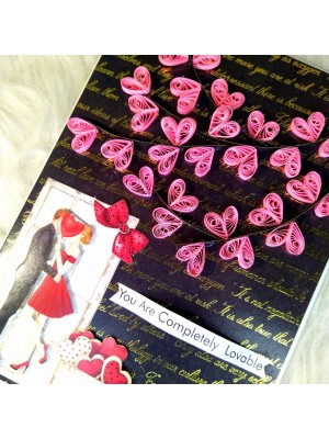 Quilled love tree of hearts greeting card Quilled love tree of hearts greeting card