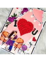 I love you valentine greeting card