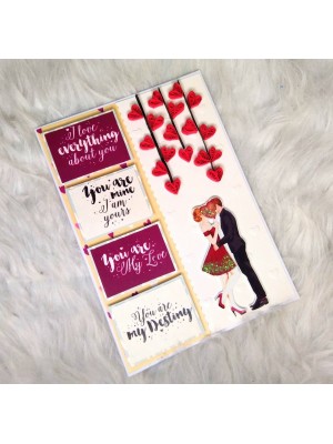 Quilled hearts love greeting card Quilled hearts love greeting card
