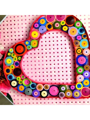 Vibrant quilled Heart greeting card Vibrant quilled Heart greeting card