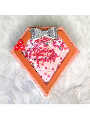 Sparkling Diamond shaped love Scrapbook album Sparkling Diamond shaped love Scrapbook album