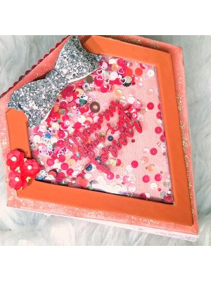 Sparkling Diamond shaped love Scrapbook album Sparkling Diamond shaped love Scrapbook album
