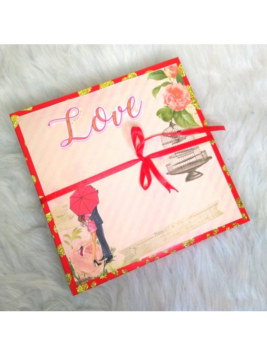 Pop up heart card in a box with 50 reasons of love