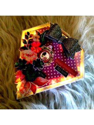 Diamond shaped Lights memories scrapbook Diamond shaped Lights memories scrapbook