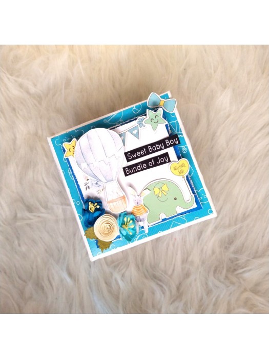 Baby boy 1 year journey Mini Scrapbook