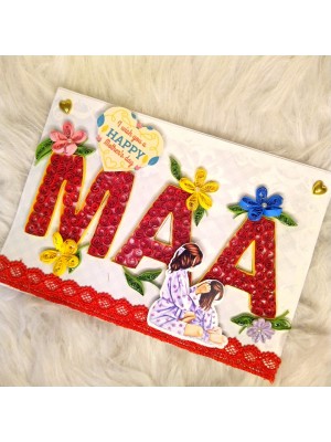 Maa Quilled Mothers Day Greeting Card