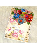 Quilled Flowers In Envelope Greeting Card