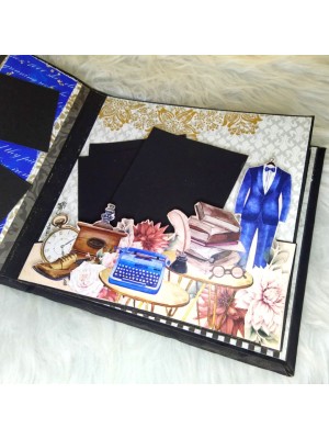 Male Theme Handmade Scrapbook Male Theme Handmade Scrapbook