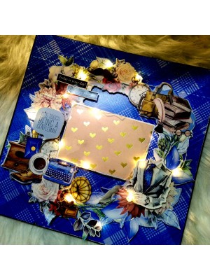 Sparkling Big Male Mini Scrapbook Greeting card with Lights Sparkling Big Male Mini Scrapbook Greeting card with Lights