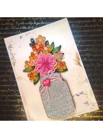 Sparkling Quilled Assorted Flowers Card