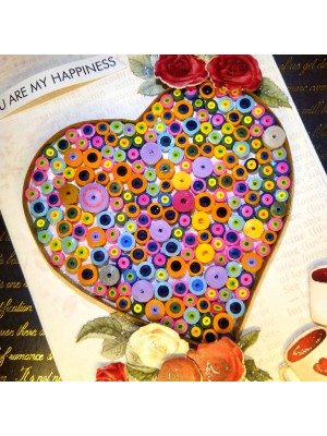 Big quilled heart handmade greeting card Big quilled heart handmade greeting card