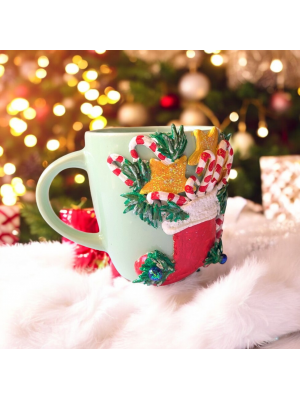 Stocking with Christmas Candies Mug 