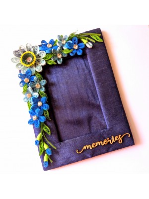 Sparkling Blue Quilled Photo Frame Sparkling Blue Quilled Photo Frame